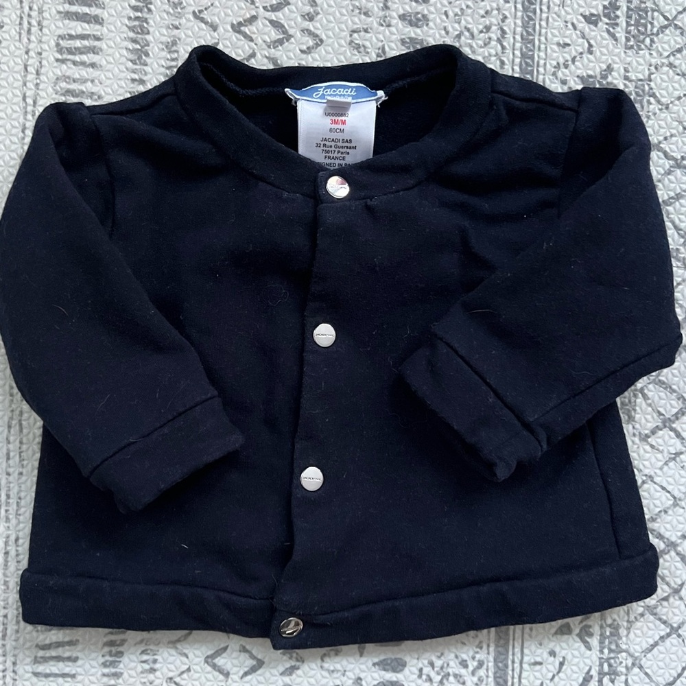 Jacadi Paris Navy Blue Baby Jacket - size 3 month